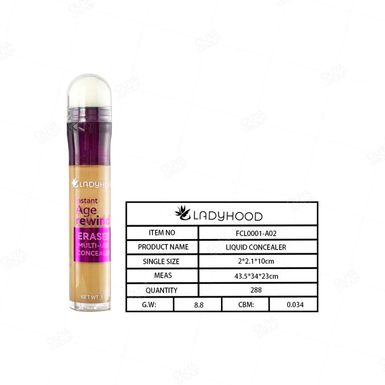 Customized Concealer with Sponge Applicator OEM FCL0001-A02-3